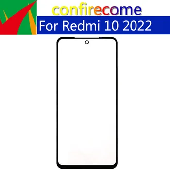 10 бр./лот за Xiaomi Redmi 10 2022, размерът на тъчпада е с LCD дисплей, стъклена външна леща с подмяна на лепило ЗЗД