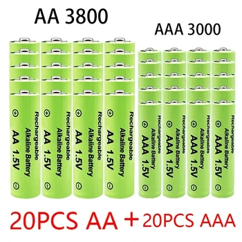 1,5 AA + AAA NI MH Акумулаторна Батерия AA AAA Алкална 3800-3000 ма За Фенерче детски Играчки, Часовници MP3 Плейър Замени Ni-Mh Батерия