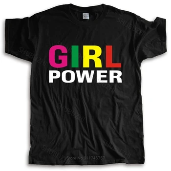 Лятна мъжка тениска GIRL POWER тениска spice sloganshubuzhi, топ за момичета, grlpwr, цветен фанатский концертен албум, унисекс тениска за тийнейджъри