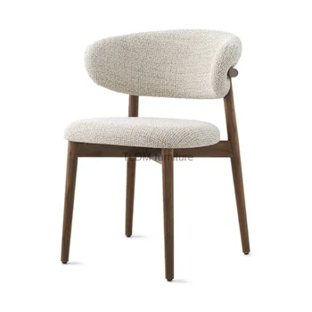 Модерни трапезни столове за хранене, Дървена Ергономичен стол, Трапезни столове за всекидневна, Мебели за дома bone Nordic Sillas Comedor wrx