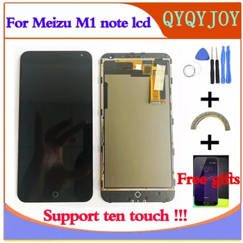 За Meizu M1 Note сензорен екран Дигитайзер + LCD дисплей За мобилен телефон Meizu M1 Note 5,5 