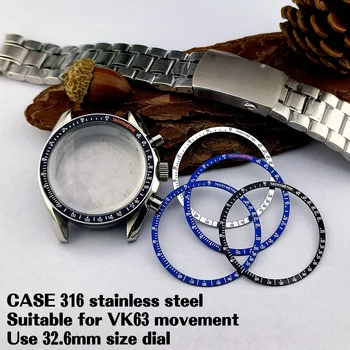 Корпус VK63, корпус 40 мм, аксесоари за мъжки часовник, кварцов механизъм, Електронни часовници Time, Индивидуални детайли за часа VK63 01